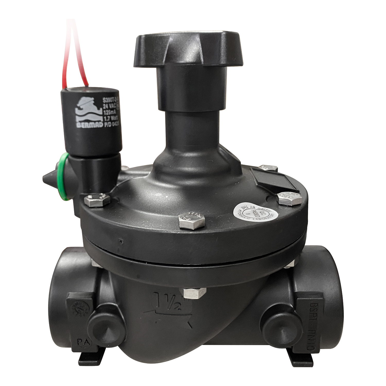 Válvula Eléctrica  1 1/2" 2 Vías Serie 200 Bermad - Riego Agrícola
