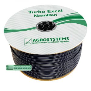 Linea de Gotero Integrado Plano No Compensado Turbo Excel 16 mm 1,0 mm 2,1 L/H a 1,00 m - Linea de Gotero Integrado