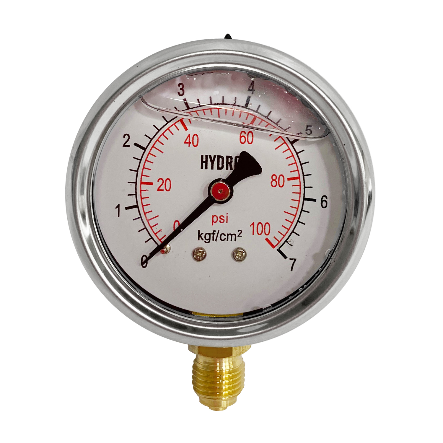 Manómetro Glicerina 0-7 Bar Conexión 1/4 - Accesorios