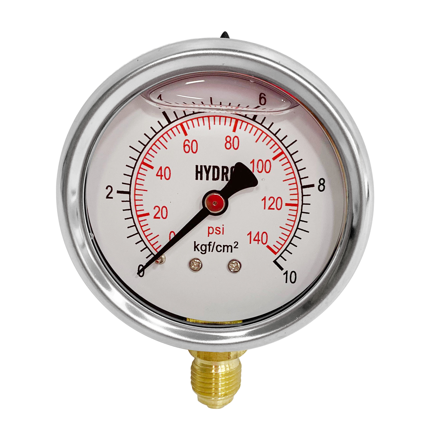 Manómetro Glicerina 0-10 Bar Conexión 1/4 - Accesorios